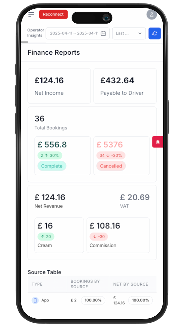 Mobile app screenshot